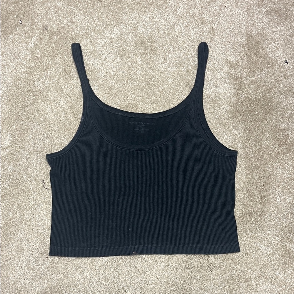 Brandy Melville Black Ribbed Camisole